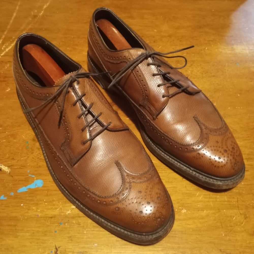 Vintage Florsheim Imperial wingtip leather dress shoes sz 11.5 D
